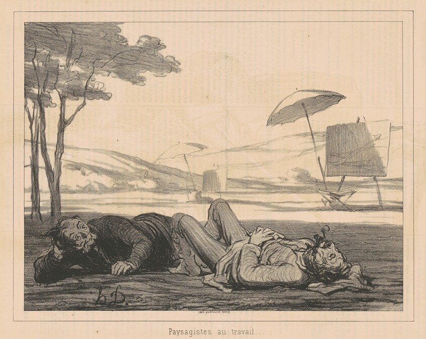 Paysagistes au travail (Landscape Artists at Work)