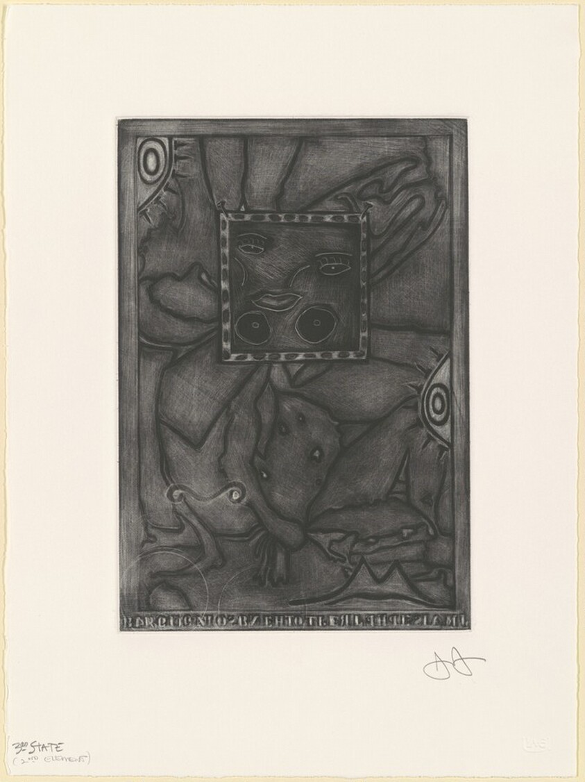 Untitled (Purple Mezzotint) [state proof of 3rd state]