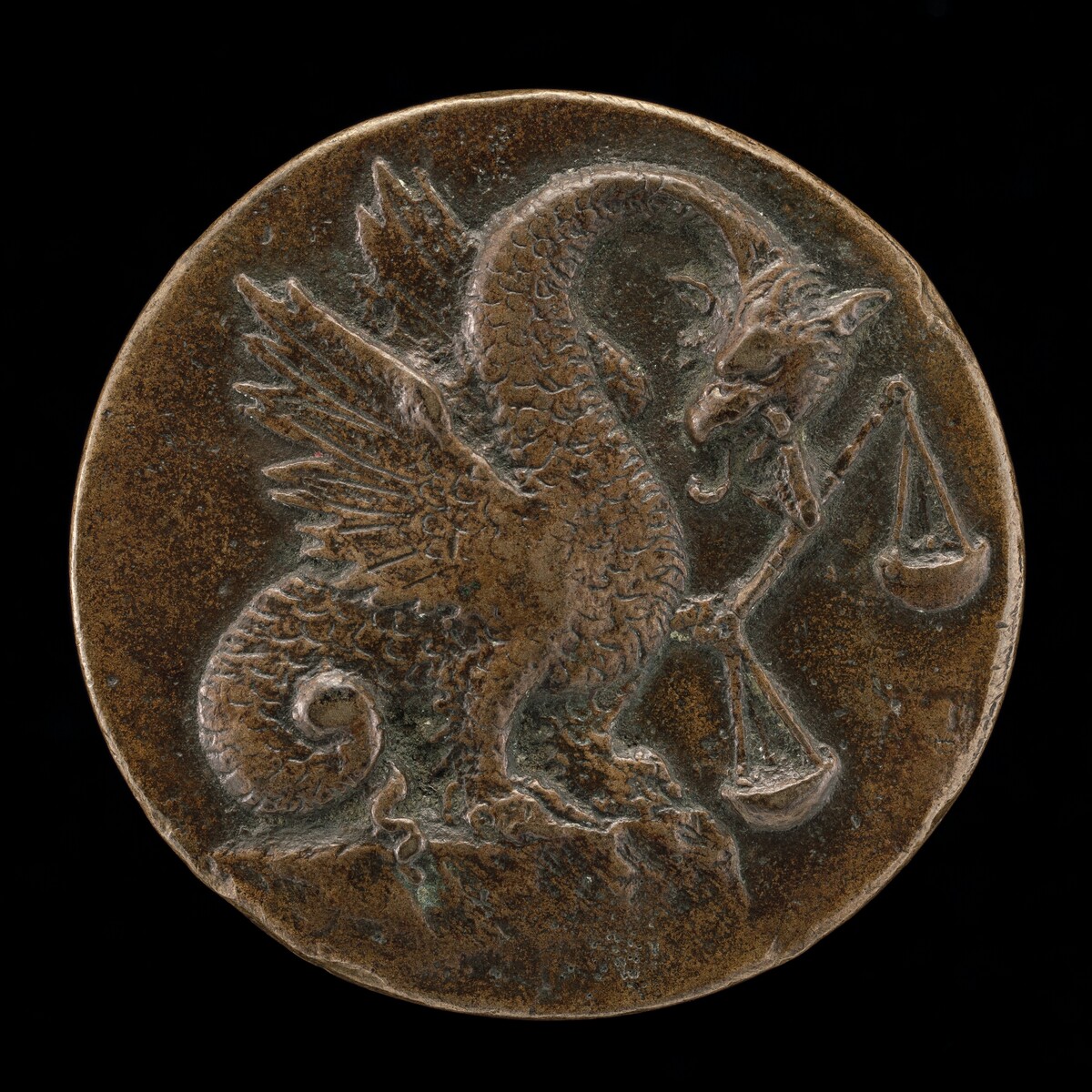 Winged Dragon with a Balance [reverse]