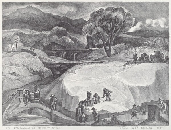 WPA Workers on Monument Creek