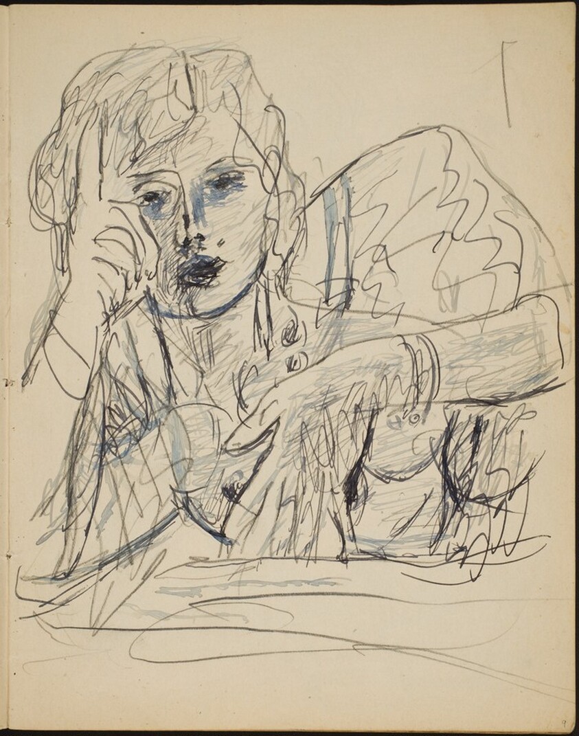 Liegende Frau in Halbfigur (Half Length Reclining Woman) [p. 9]