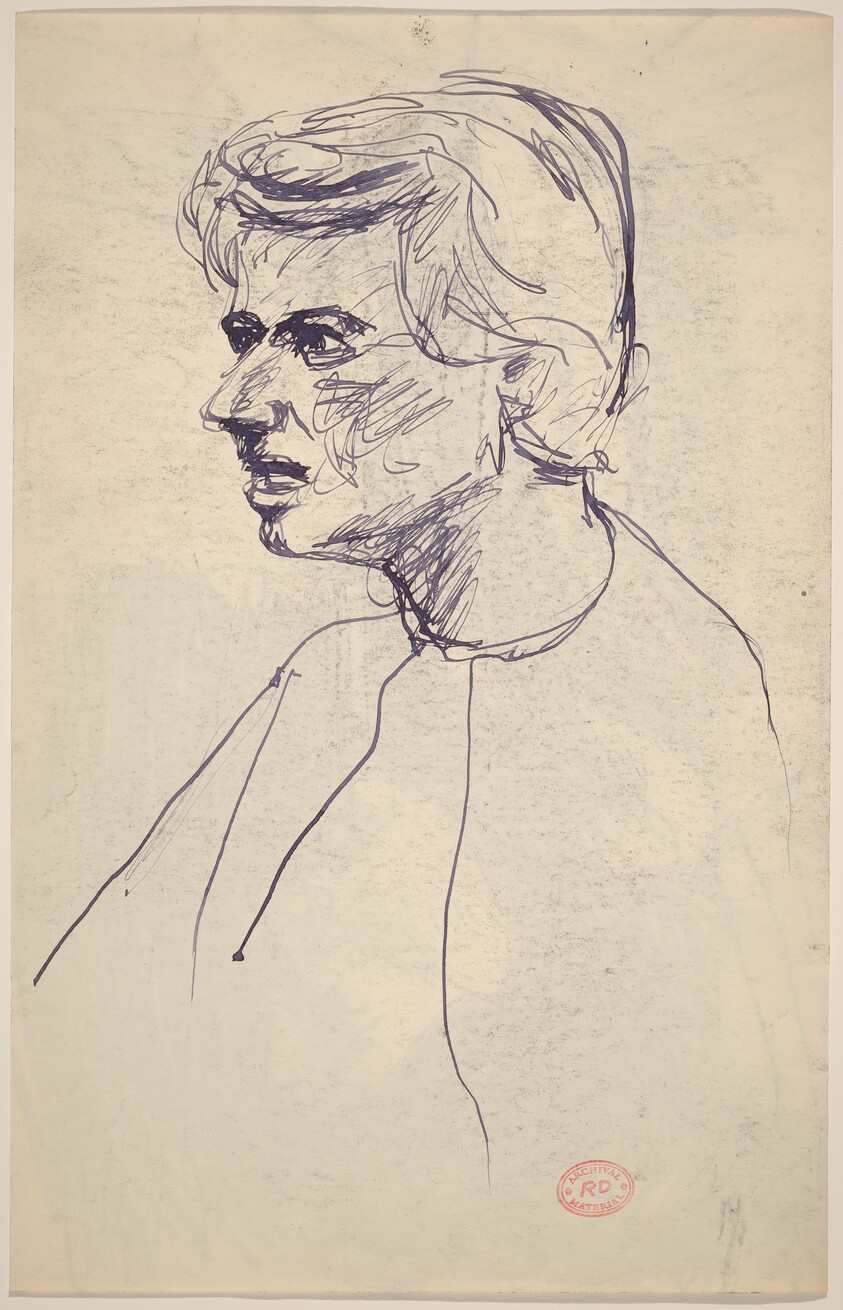 Untitled [woman facing left] [verso]