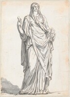 Orante from the Villa Medici, Jacques-Louis David, 1775/80