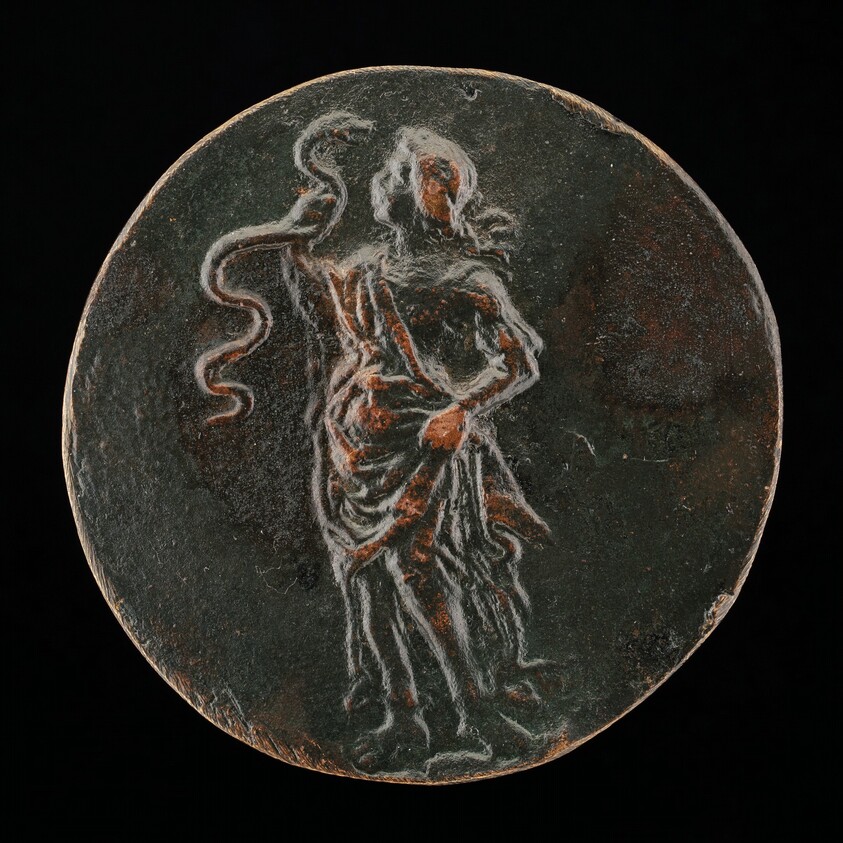 Wisdom Gazing at a Serpent [reverse]