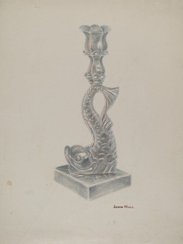 Glass Candlestick