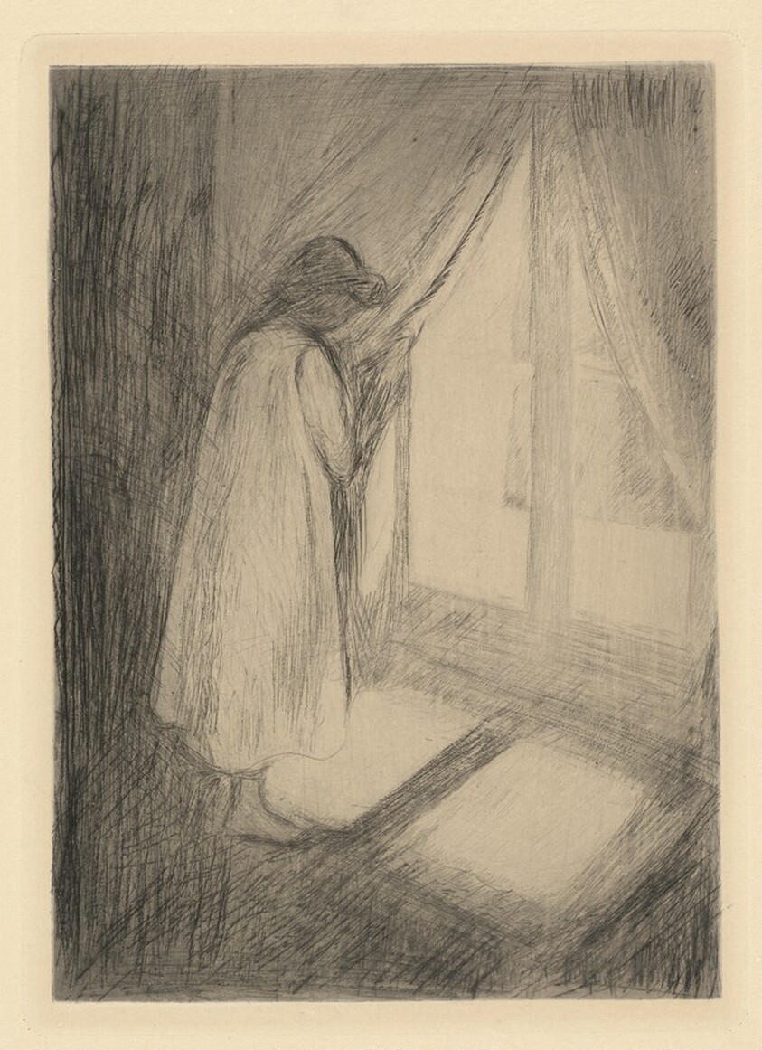 Girl at Window (Madchen im Hemd am Fenster)