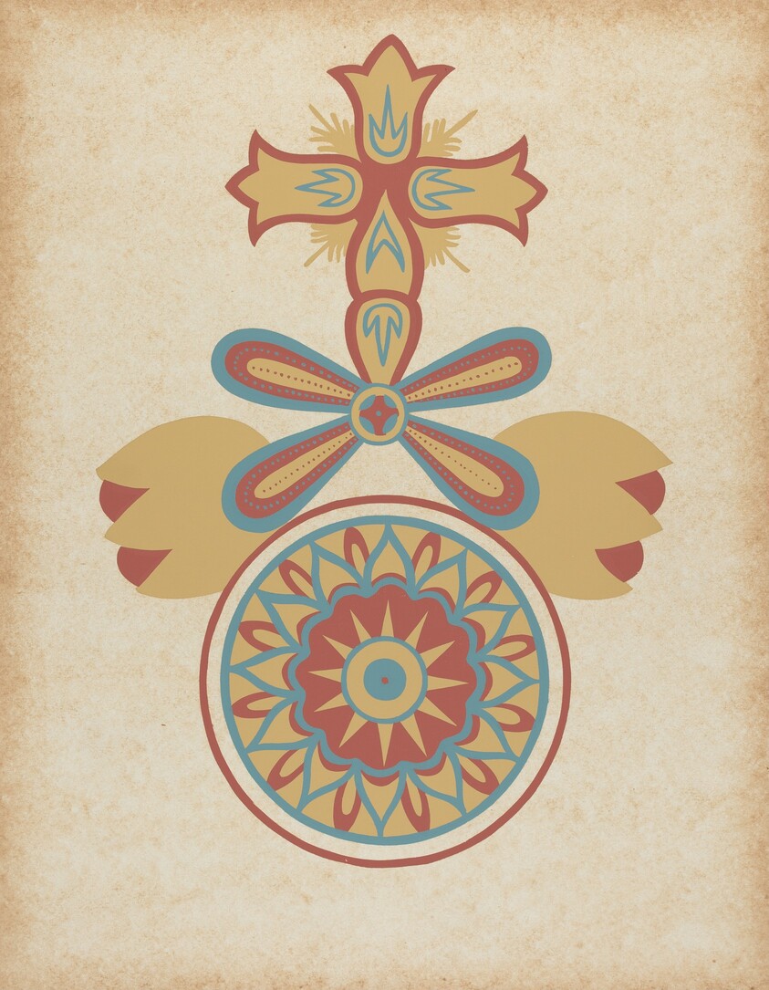 Santa Barbara Mission Doorway Design from the portfolio "Decorative Art of Spanish California"