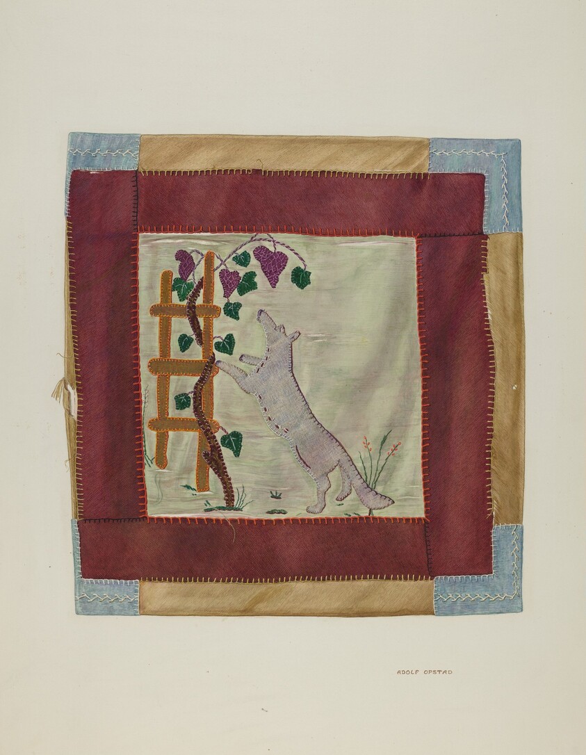 Applique Coverlet (Detail)