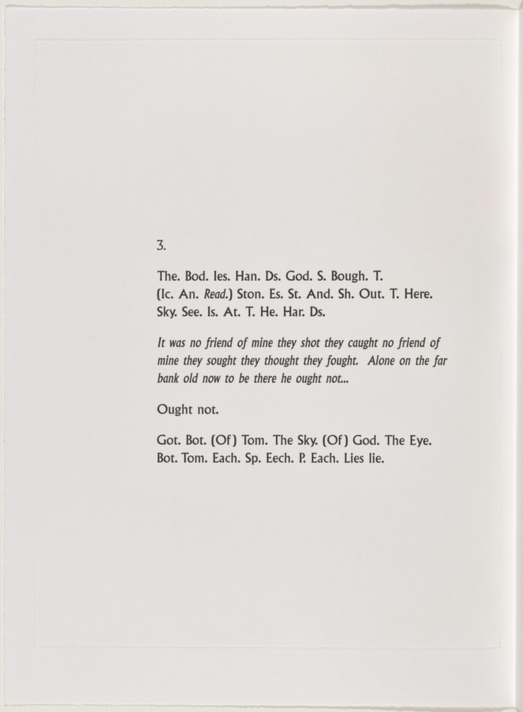 Untitled, Georg Baselitz and Robert Creeley, 1999