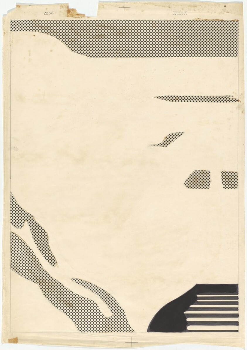 Shipboard Girl: Separation Drawing for Blue