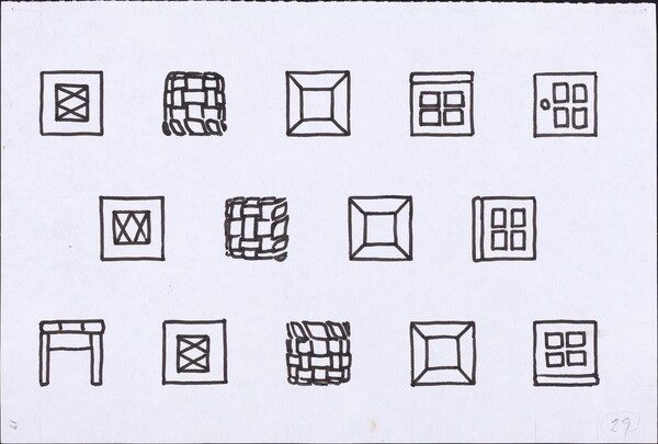 Basket, Table, Door, Window, Mirror, Rug #29