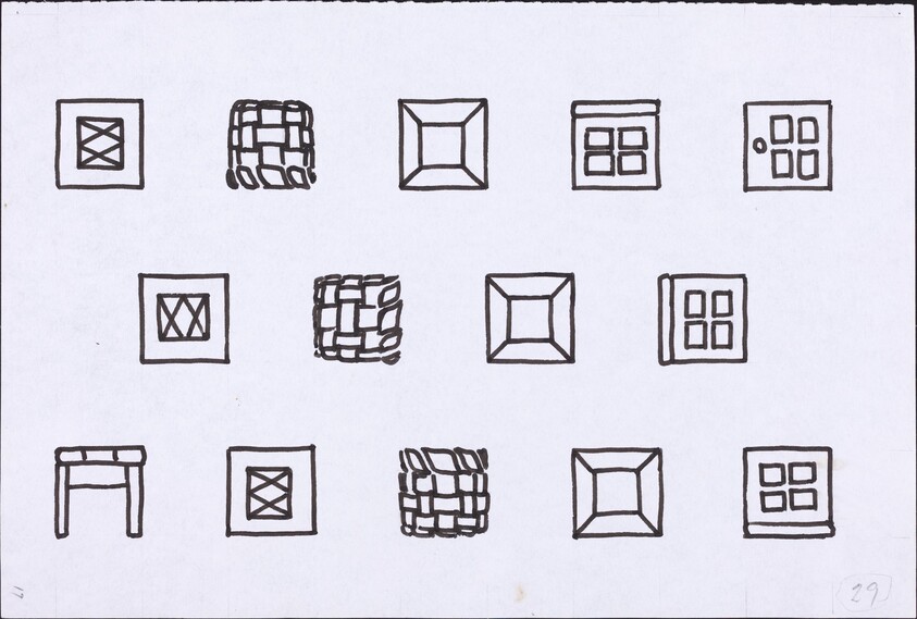 Basket, Table, Door, Window, Mirror, Rug #29