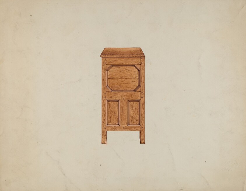 A Connecticut-type Hadley Chest-side View