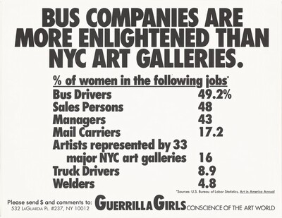 Bus Companies are More Enlightened than NYC Art Galleries