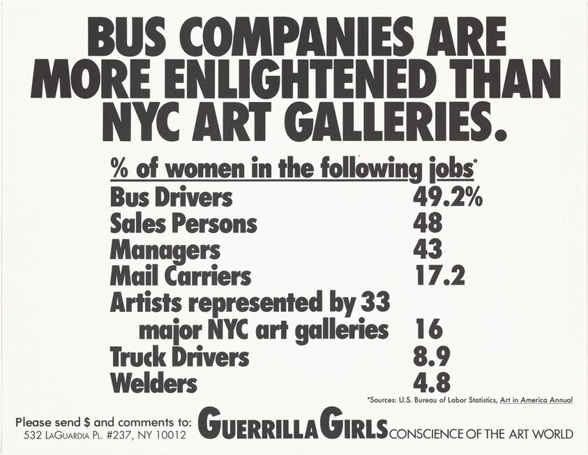 Bus Companies are More Enlightened than NYC Art Galleries