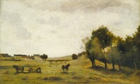 View near Epernon, Jean-Baptiste-Camille Corot, 1850/1860