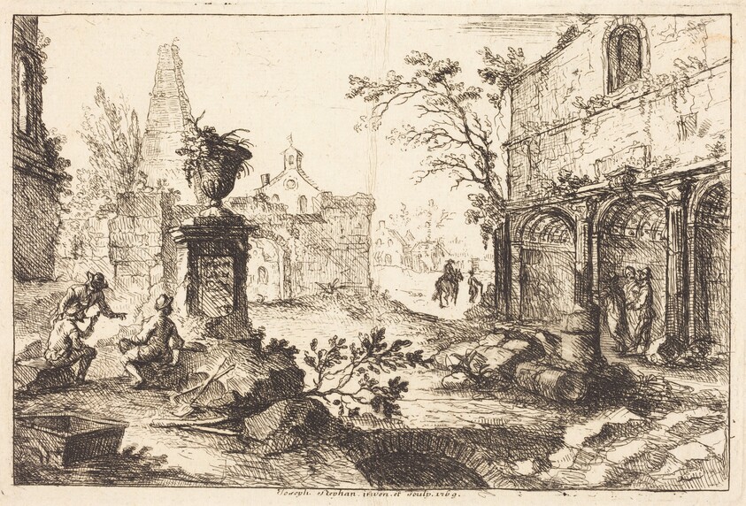 Architectural Fantasy with Roman Ruins