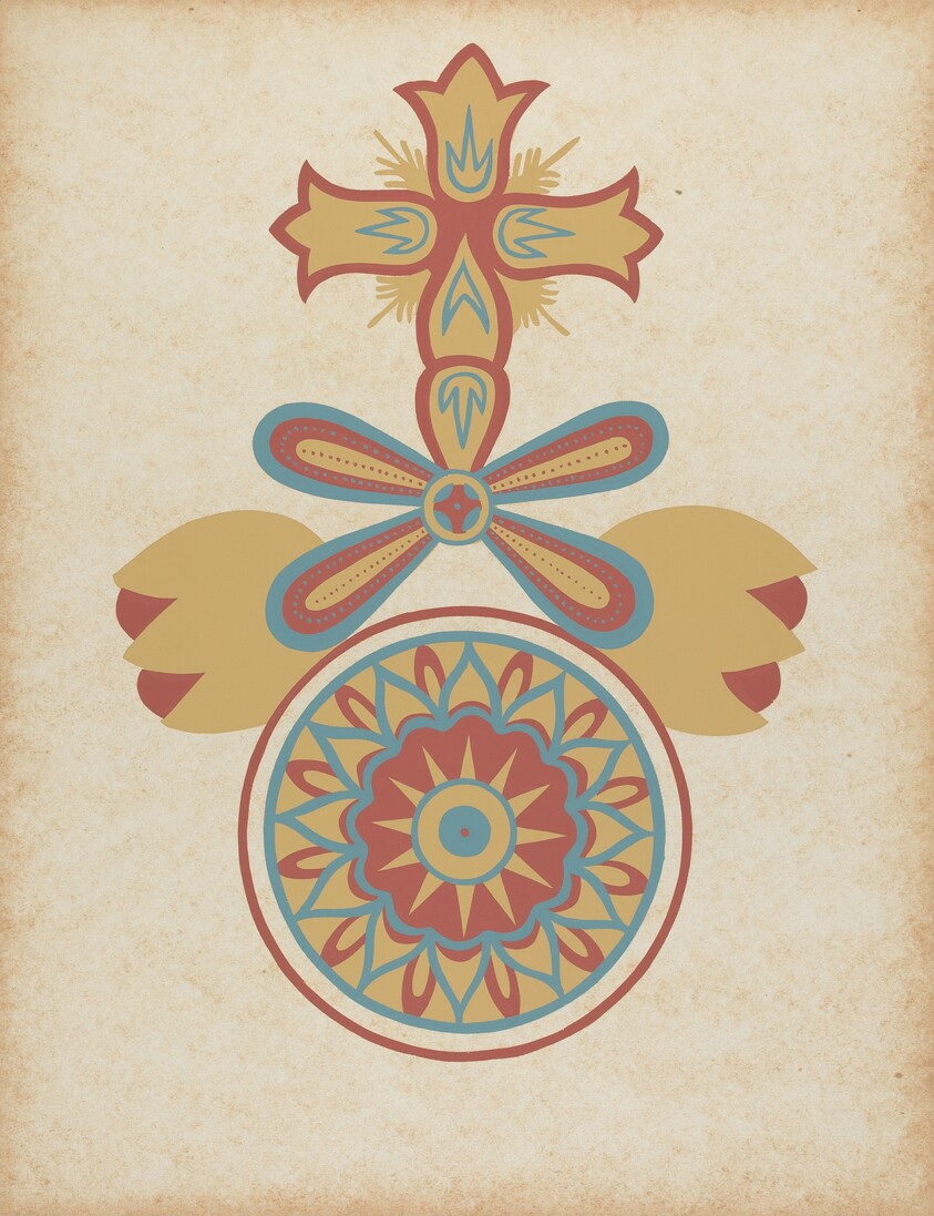 Santa Barbara Mission Doorway Design from the portfolio "Decorative Art of Spanish California"