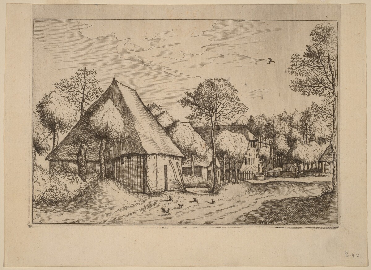A Farmyard with a Draw Well