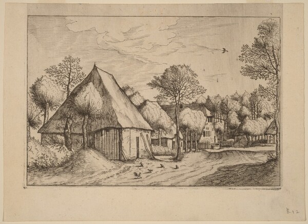 A Farmyard with a Draw Well