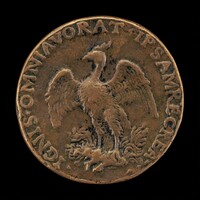 Phoenix on a Burning Pyre [reverse], Style of Giancristoforo Romano, probably c. 1500