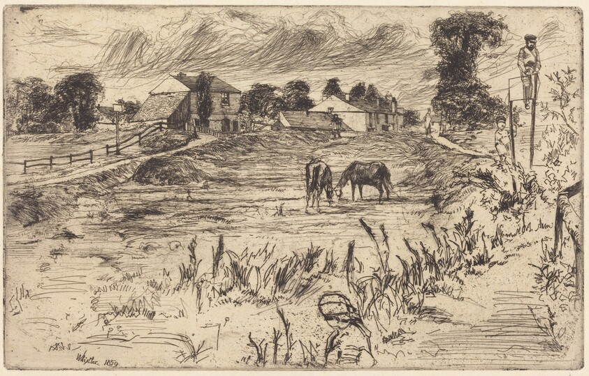 Landscape with Horses