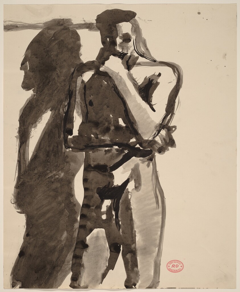 untitled [standing female nude with right arm behind back]