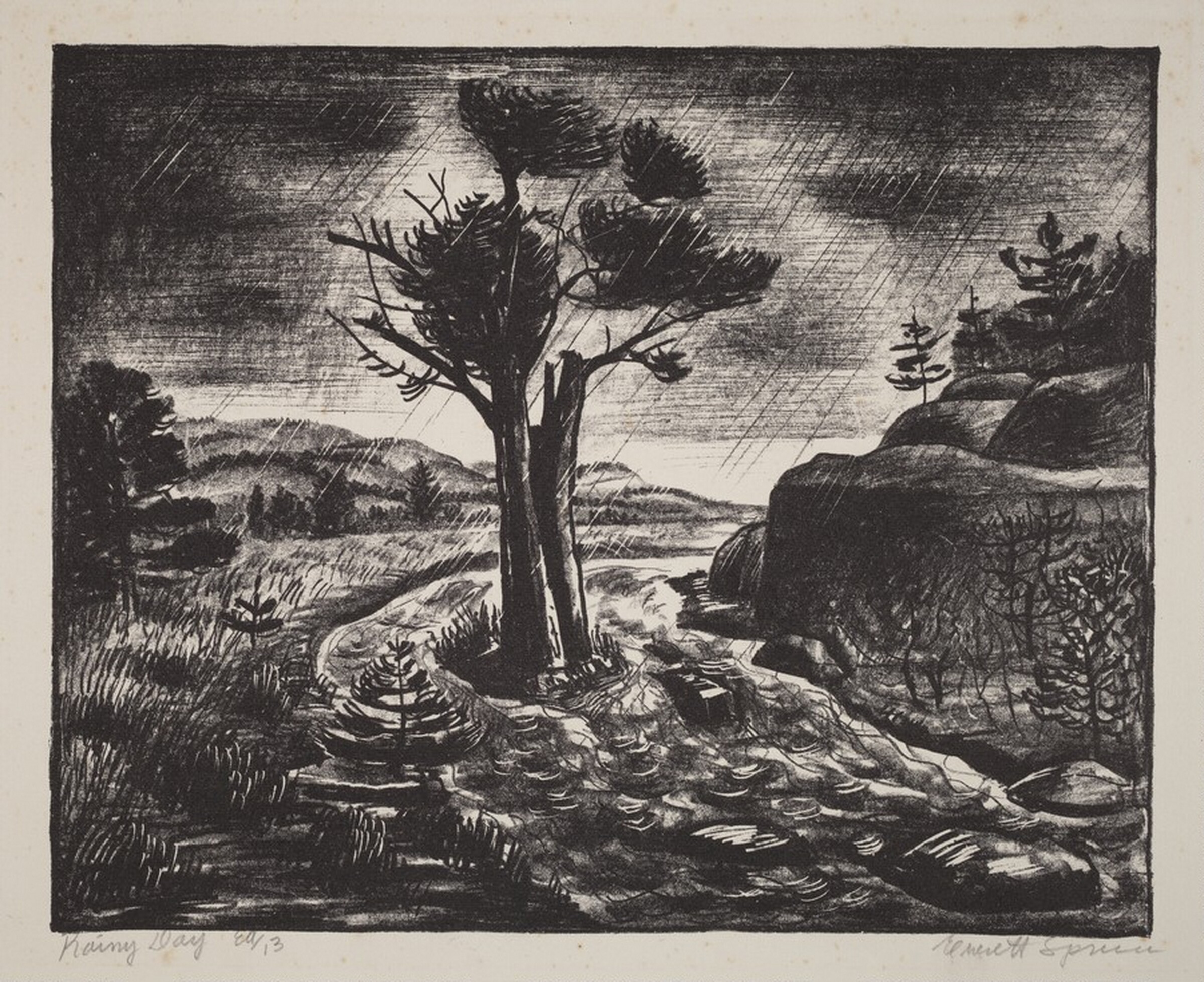 Rainy Day, Everett Franklin Spruce, c. 1949