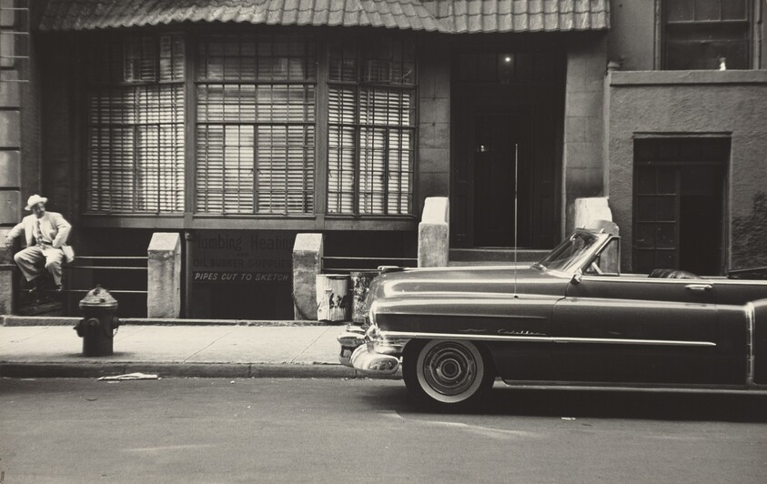 On his day off Mel sometimes puts on his best clothes and comes to the street as a visitor.