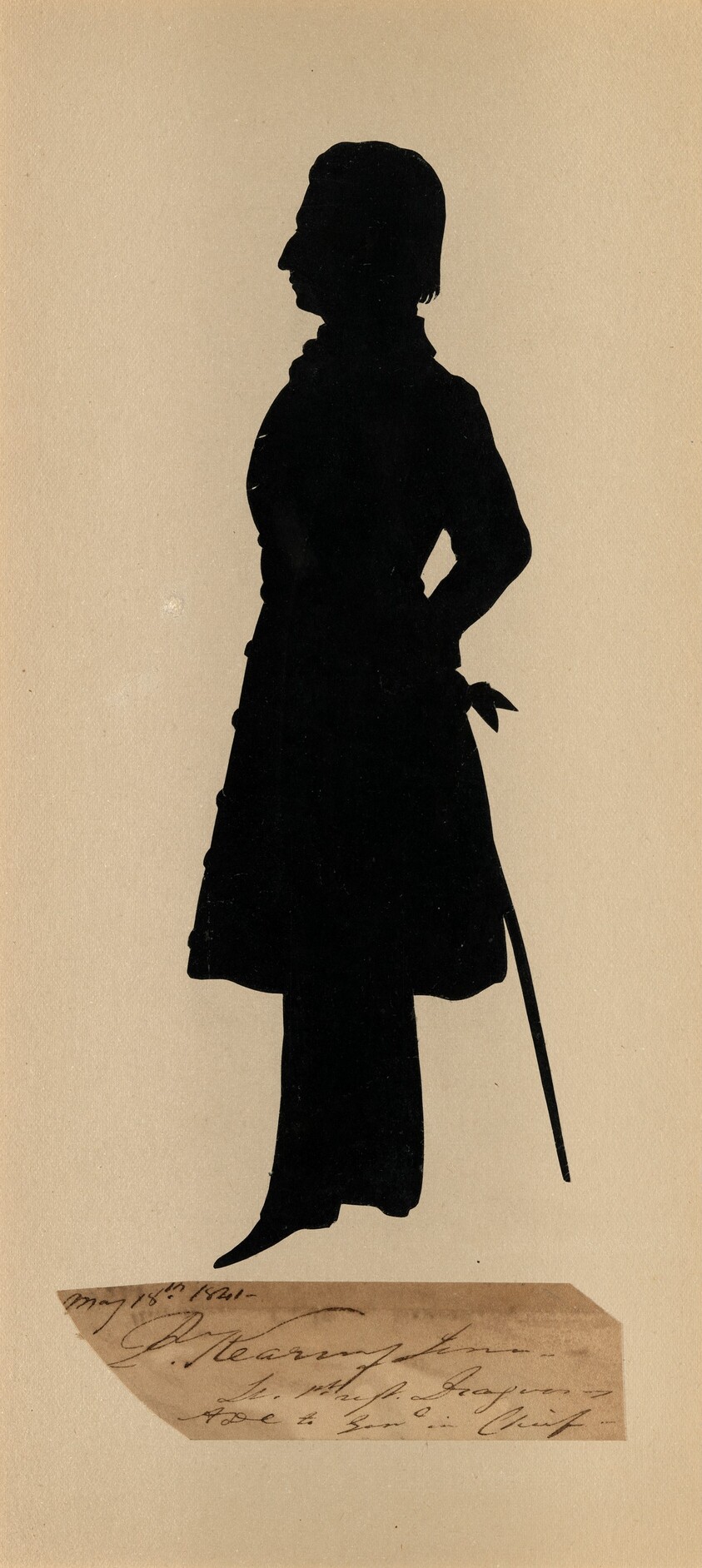 Silhouette of Lieutenant Philip Kearney, Jr.