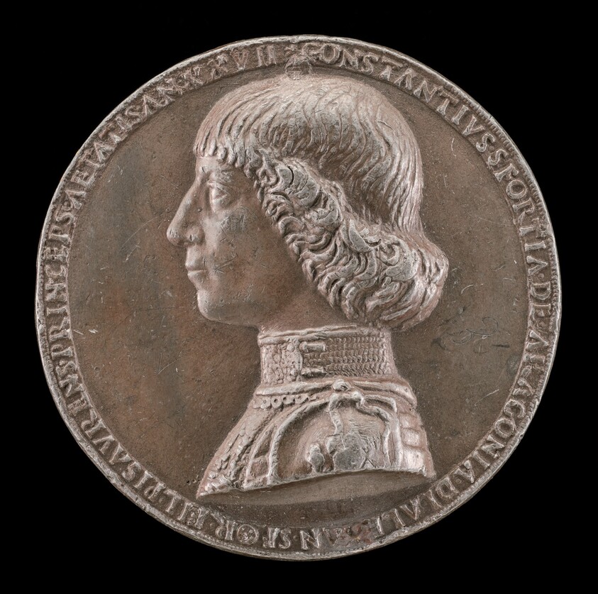 Costanzo Sforza, 1447-1483, Lord of Pesaro 1473 [obverse]
