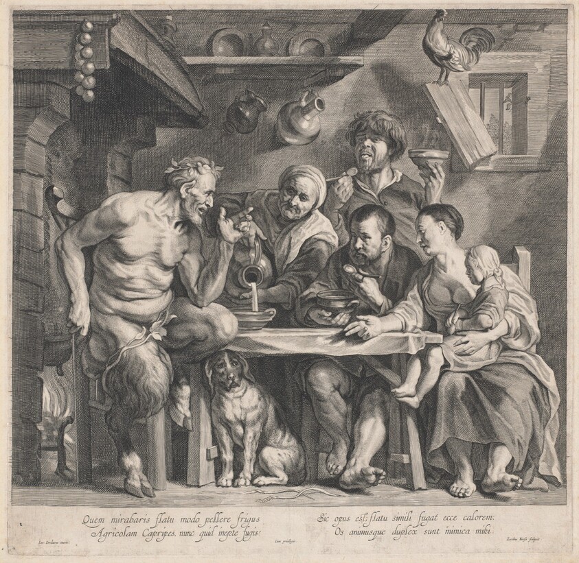 A Satyr Visiting a Peasant Family