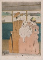 In the Omnibus, Mary Cassatt, 1890-1891