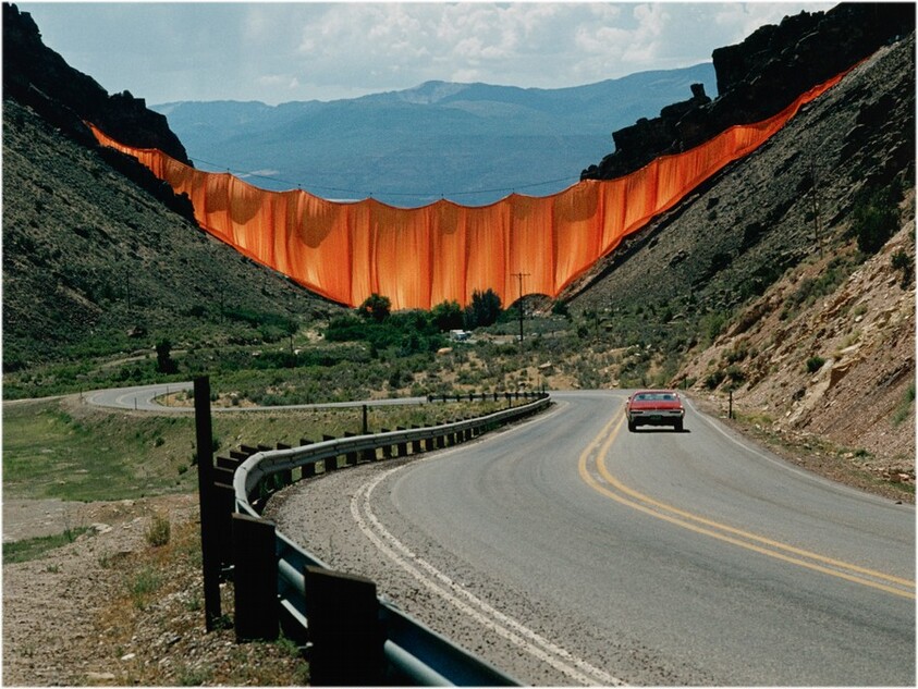 Valley Curtain, Rifle, Colorado, 1970–1972