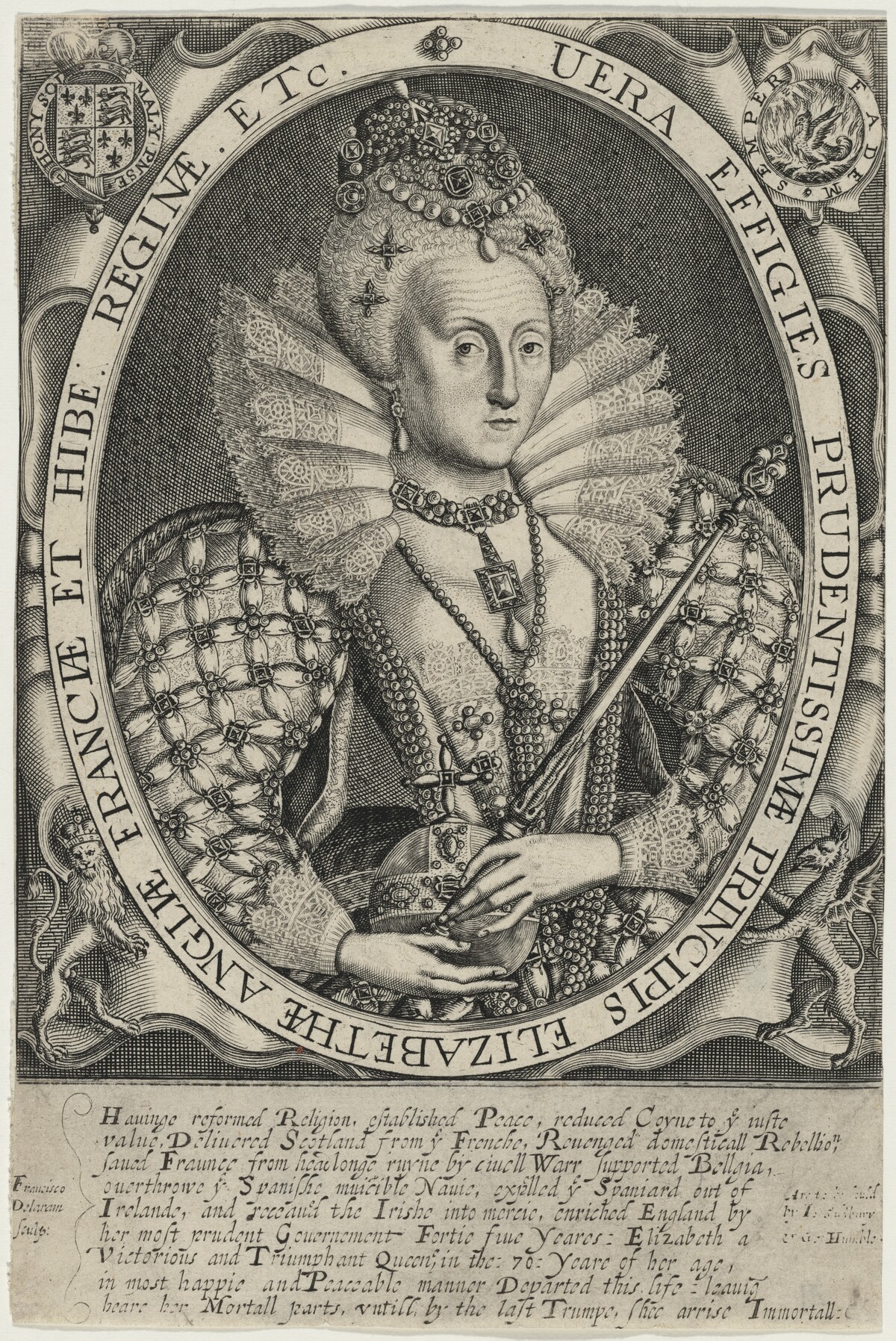 Elizabetha Anglia et Francae et Hibe. Reginae(Queen Elizabeth)