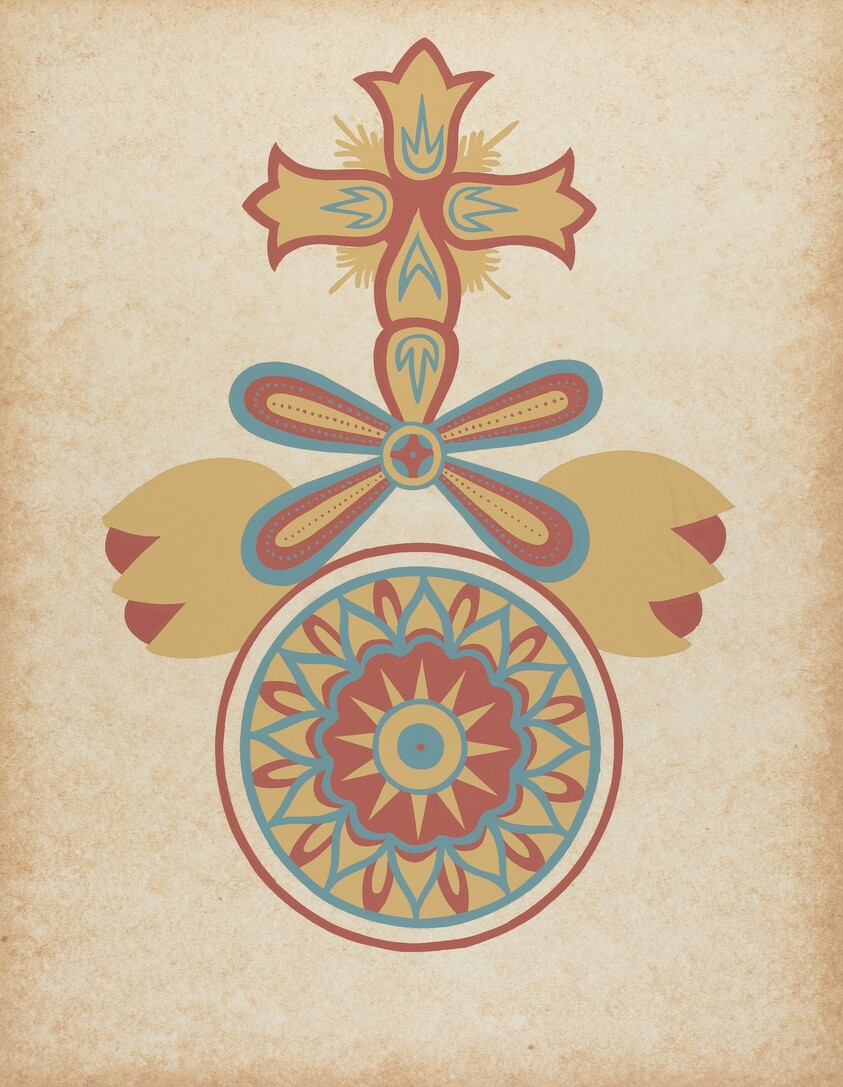 Santa Barbara Mission Doorway Design from the portfolio "Decorative Art of Spanish California"