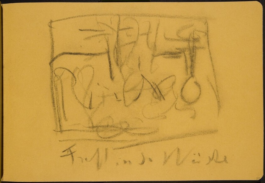 Skizze, "Fest in der Wüste" (Sketch of "Festival in the Desert") [p. 27]