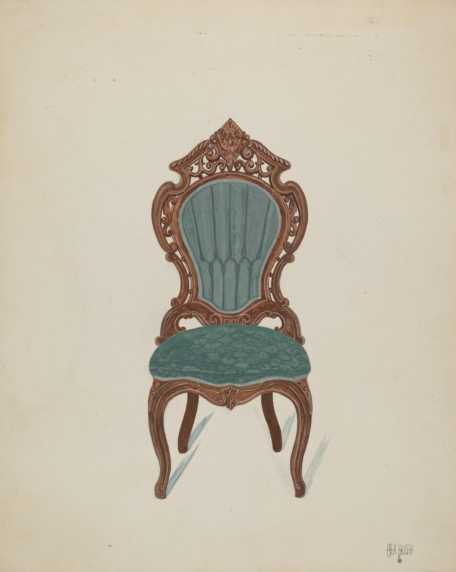Rosewood Chair, Rex F. Bush, c. 1936