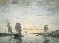 Entrance to the Harbor, Le Havre, Eugène Boudin, 1883