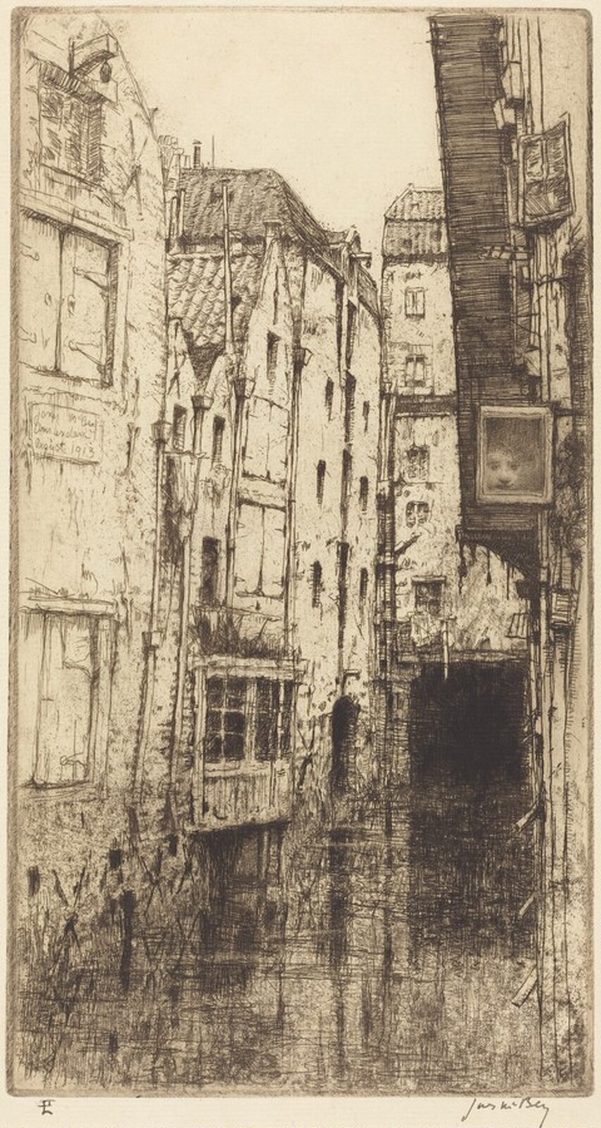 Grimnessesluis, James McBey, 1913