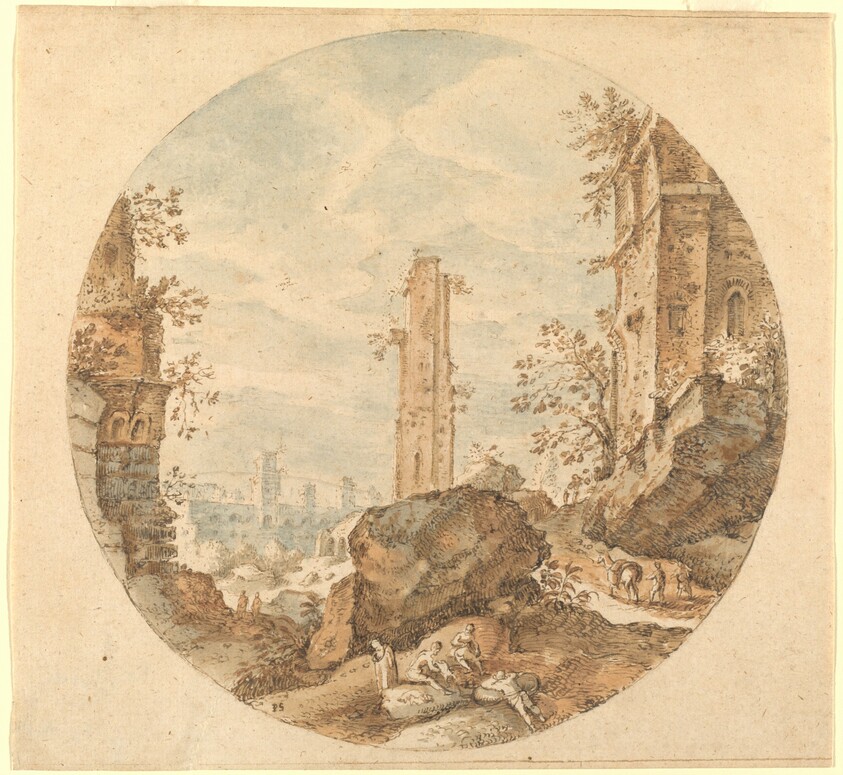 Travellers among Roman Ruins