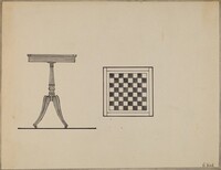 Checkerboard Table, Nicholas Gorid, 1936