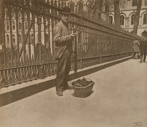 Shoelace Peddler, Trinity Church Railing