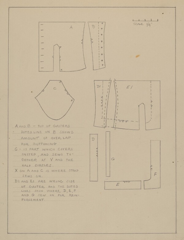 Pattern for Spats