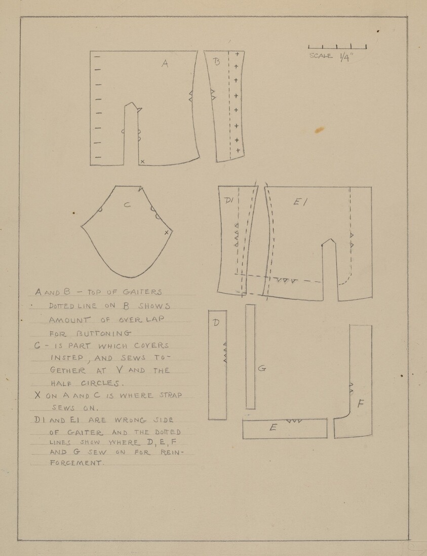 Pattern for Spats