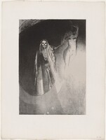 La Mort: C'est Moi Te Rendes Sérieuse; Enlaçons-Nous (Death: It Is I Who Makes You Serious; Let Us Embrace), Odilon Redon, Georges Aubert after Redon, and Gustave Flaubert, published 1938