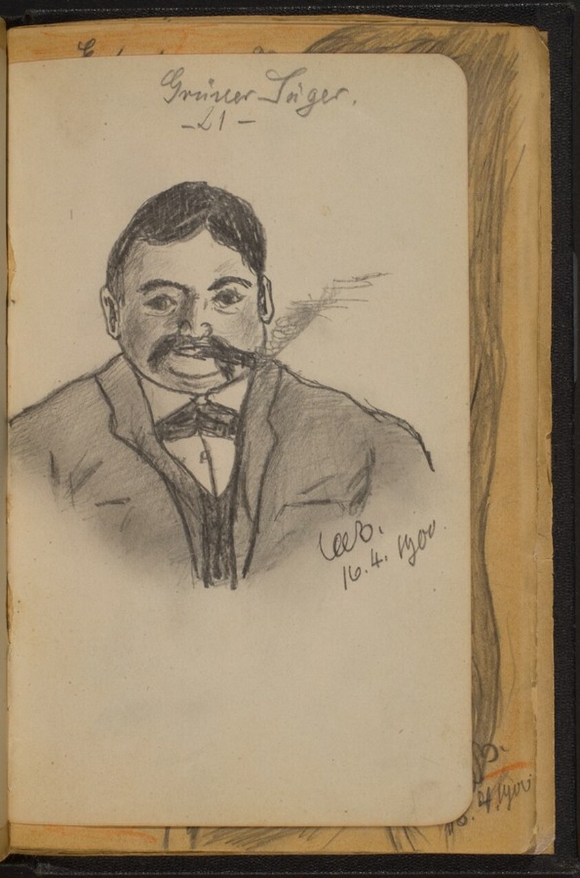 Portrait of a Man Smoking