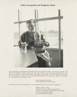 Lailey Sczepanik and Daughter, Katja, Sharon Stewart, 1989