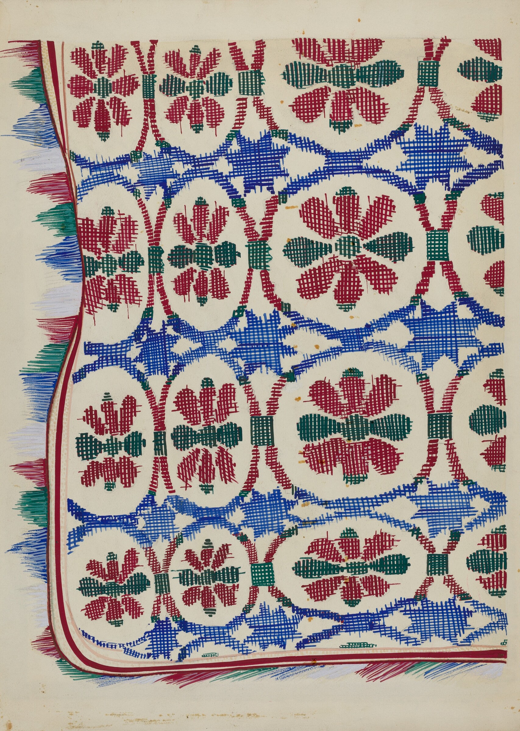 Coverlet, Cornelius Frazier, c. 1936