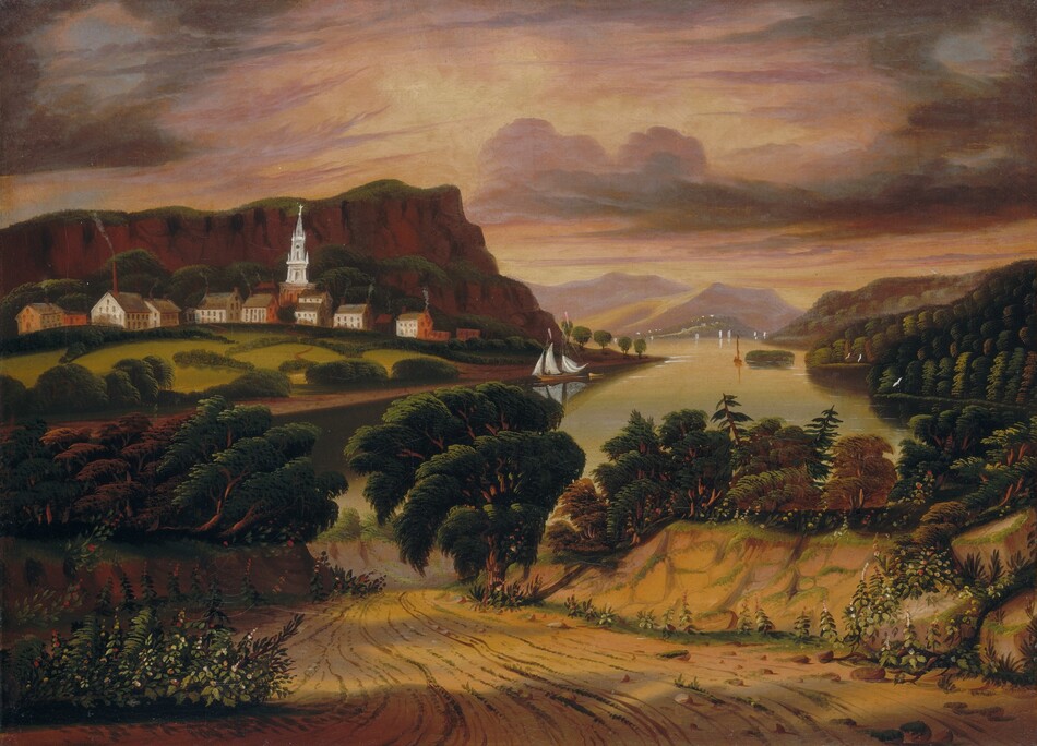 tobacco valley painting The Connecticut Valley by Thomas Chambers